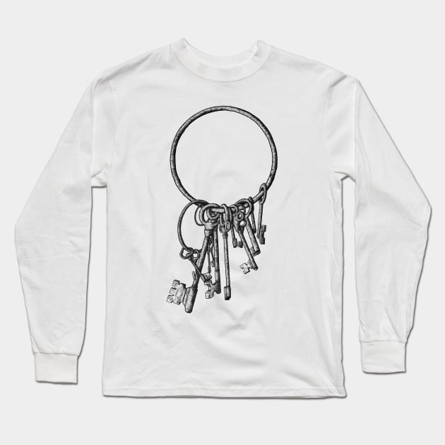 Keychain Long Sleeve T-Shirt by BobJonkers